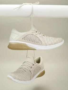 ASICS Gel-Kenun Knit MX Women's Running Laceup Shoe Birch/Cream Petal Size 8
